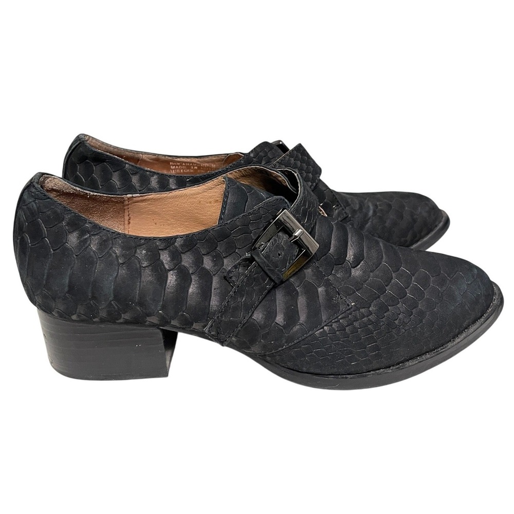 Jeffrey Campbell Embossed Leather Monk Strap Oxfords Dark Academia Witchy Size 8